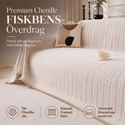 ✨ 50% RABATT NU! ✨ Premium överdrag för soffa i chevronmönstrad chenille – tidlös elegans, lyxig mjukhet & hållbar kvalitet – fräscha upp möblerna direkt 🛋️💫