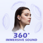 🎧 👂 Słuchawki Bluetooth typu „open-ear” (zaczepiane na ucho) – całodzienny komfort, wciągający dźwięk, minimalizacja wycieku dźwięku, 8–10 godzin pracy na baterii, sterowanie dotykowe. Bez bólu uszu! 🔋