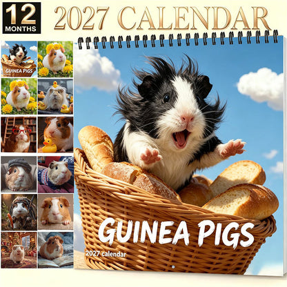 🐹 Dodaj uroku w mgnieniu oka! Ścienny kalendarz na 2027 z świnkami morskimi ✨