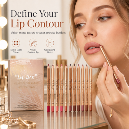 👄 KUP 2 – ZYSKAJ 1 GRATIS! 💄 Zestaw 12 kredek do ust odpornych na rozmazywanie – długotrwałe, kremowe i wodoodporne – idealne na co dzień i do profesjonalnego makijażu 🎨