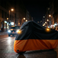 🏍️ Pokrowiec na motocykl z otworami na zamek – tkanina Oxford, klamra mocująca i elementy odblaskowe, rozmiary od M do 4XL – ochrona przed deszczem, kurzem i słońcem ✨