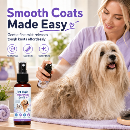 🐾✨ TERAZ: 50% ZNIŻKI PRZEZ OGRANICZONY CZAS – Spray przeciw kołtunom dla zwierząt – usuwa kołtuny – redukuje wypadanie sierści – miękka i lśniąca sierść – dla kotów długowłosych i psów o kręconej sierści ✨
