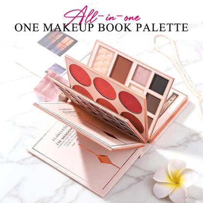 💄 50% ZNIŻKI TERAZ! Książka do makijażu all‑in‑one – wielowarstwowa paleta cieni do powiek, różu, konturu i rozświetlacza – zestaw do makijażu na co dzień i na imprezę ✨