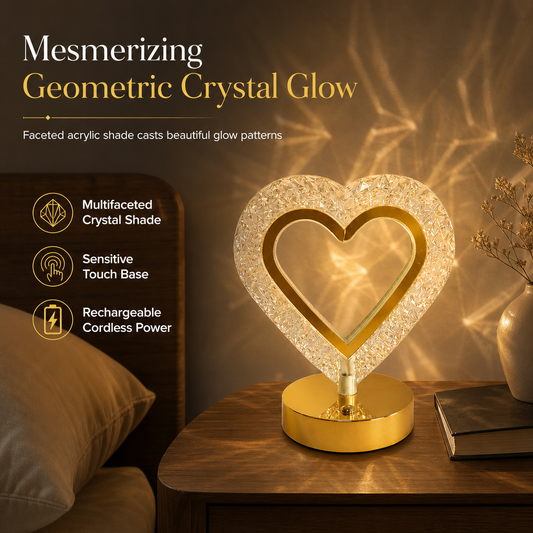 ⏳ Oferta ograniczona czasowo! ⏰ 🔮 Kryształowa lampka nocna geometryczna – sterowanie dotykowe, załamanie światła 3D i ładowanie USB – lampka nastrojowa do sypialni 🌙✨
