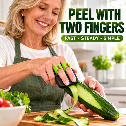 🎁 Kup 1 – drugi gratis! 🍎🥕 Ergonomiczna obieraczka na dwa palce – szybkie i wygodne obieranie owoców i warzyw! ✨