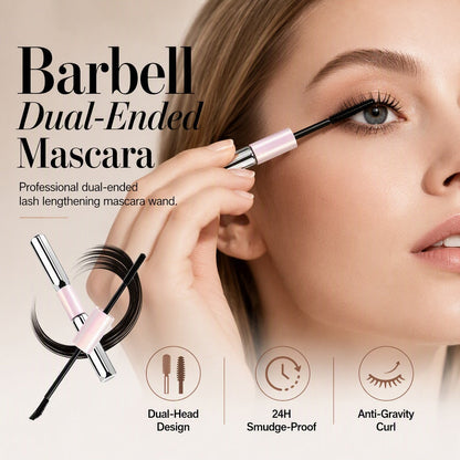 🥳 GORĄCA WYPRZEDAŻ 2026 🥳 💞 PONAD 50 000 SPRZEDANYCH! 💄👁️ 50% ZNIŻKI!  Dwustronna wodoodporna maskara pogrubiająca – precyzyjna szczoteczka 2 mm, włókna bioniczne i wodoodporność 24H. Bez grudek, bez rozmazywania – idealna na siłownię i do biura! ✨🛡️