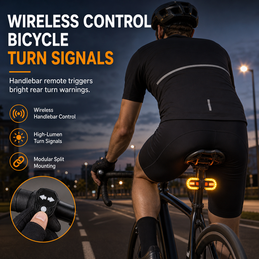 🚴 50% ZNIŻKI TERAZ! 🔦 Bezprzewodowa migająca lampka tylna do roweru – automatyczny czujnik hamowania, ponad 30 trybów oświetlenia i ładowanie przez USB ⚡