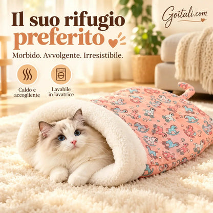 🐾 TERAZ 50% ZNIŻKI! 🔥 Przytulne legowisko dla kotów i psów – pluszowe i nadające się do prania w pralce, idealne, by zapewnić Twojemu pupilowi komfort i ciepło ✨