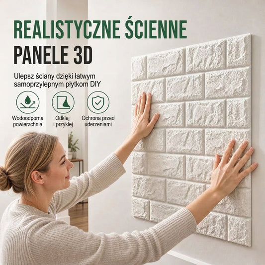 🍃🏆 Ostatni dzień promocji! ⏰ Samoprzylepne panele ścienne 3D imitujące cegłę – pianka XPE, wodoodporne, amortyzujące. Łatwe w czyszczeniu, odporne na plamy. 16 kolorów, 3 rozmiary – metamorfoza ściany w kilka minut! 🏡🧱
