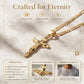 ✝️ 50% ZNIŻKI! ✨ Uniwersalny naszyjnik z krzyżem i portretem – pozłacany 18K, rzeźbiony relief, cyrkonie AAA+, hipoalergiczny. 4 style łańcuszka do wyboru 💎