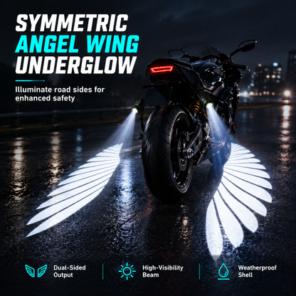 🎉 50% ZNIŻKI! 🏍️ LED-owe projektory anielskich skrzydeł do jednośladów – efektowna poświata skrzydeł na nocne jazdy ✨