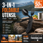 🍴 Niezbędnik na wyprawy! 🥄 4‑w‑1 składane wielofunkcyjne sztućce outdoorowe – jedz wygodnie, gdziekolwiek jesteś! 🌲🏕️
